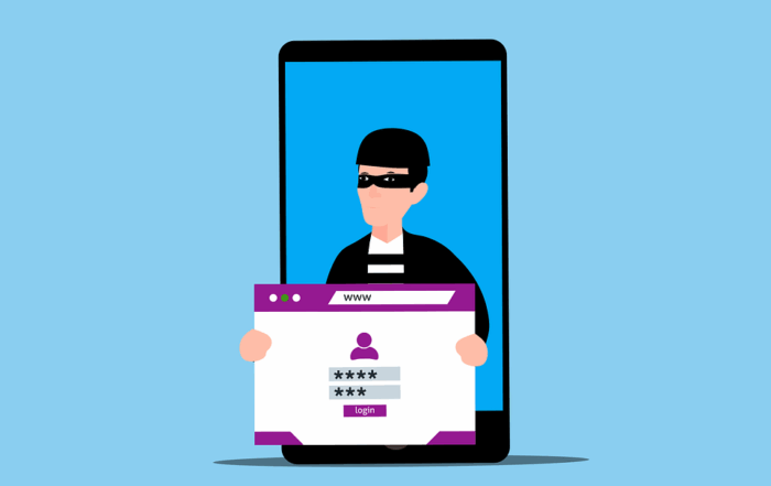 Free phishing scam website vector